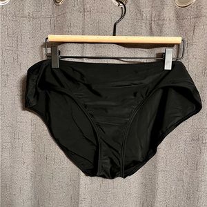 NWOT Motherhood Maternity Swimsuit Bikini Bottoms Black XL UPF 50+